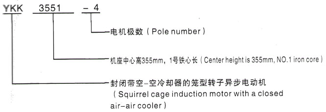YKK系列(H355-1000)高压鹤壁三相异步电机西安泰富西玛电机型号说明